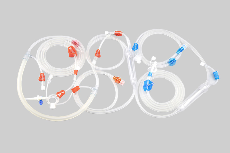 Tubing set for hemodialysis